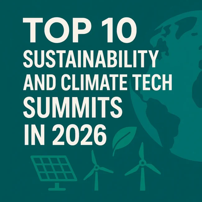 Top 10 Sustainability and Climate Tech Summits in 2026